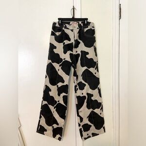 Cow Print Jeans